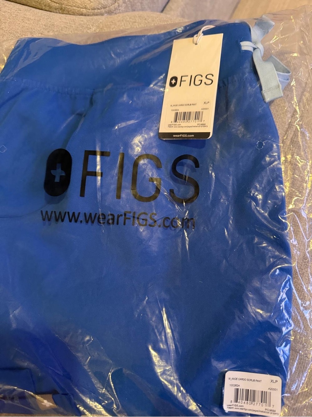 FIGS Royal blue Kade Cargo scrub pant XL petite